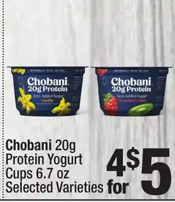 Super King Markets Chobani 20g Protein Yogurt Cups offer