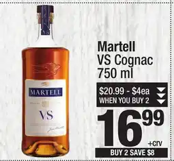 Super King Markets Martell VS Cognac offer