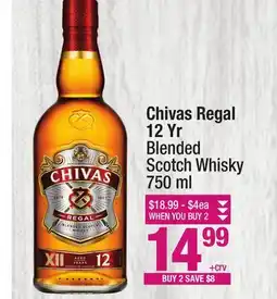 Super King Markets Chivas Regal 12 Yr Blended Scotch Whisky offer