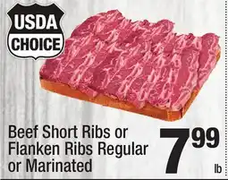 Super King Markets Beef Short Ribs or Flanken Ribs Regular or Marinated offer