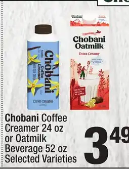 Super King Markets Chobani Coffee Creamer 24 oz or Oatmilk Beverage 52 oz offer