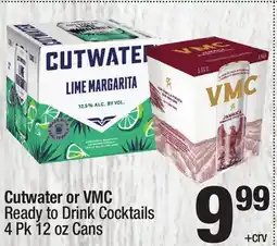 Super King Markets Cutwater or VMC Ready to Drink Cocktails offer