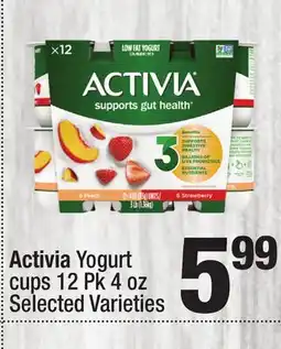 Super King Markets Activia Yogurt cups offer