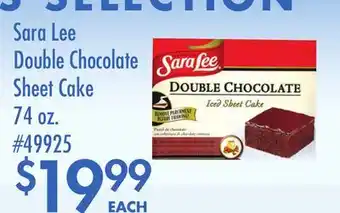 Smart & Final Sara Lee Double Chocolate Sheet Cake offer