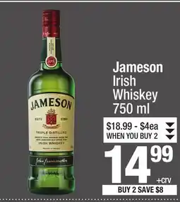 Super King Markets Jameson Irish Whiskey offer