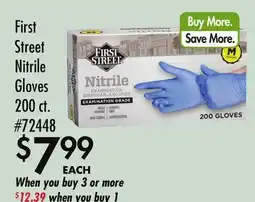 Smart & Final First Street Nitrile Gloves offer