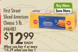 Smart & Final First Street Sliced American Cheese offer