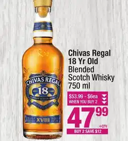 Super King Markets Chivas Regal 18 Yr Old Blended Scotch Whisky offer