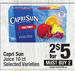 Super King Markets Capri Sun Juice offer