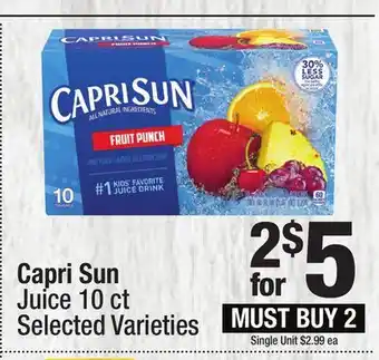 Super King Markets Capri Sun Juice offer