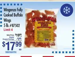 Smart & Final Winganza Fully Cooked Buffalo Wings offer