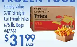 Smart & Final Simply Value, Cut French Fries offer
