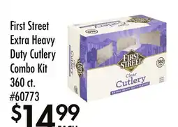 Smart & Final First Street Extra Heavy Duty Cutlery Combo Kit offer