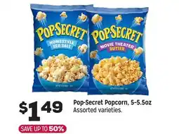 Grocery Outlet Pop-Secret Popcorn, 5-5.5oz offer
