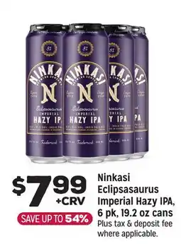 Grocery Outlet Ninkasi Eclipsasaurus Imperial Hazy IPA offer