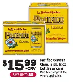 Grocery Outlet Pacifico Cerveza Clara offer