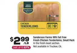 Grocery Outlet Sanderson Farms 99% Fat Free Fresh Chicken Tenderloins, Small Pack offer