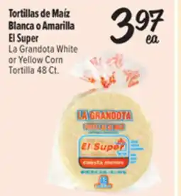 El Super Fresh White or Yellow Corn Tortilla offer