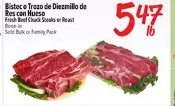 El Super Fresh Fresh Beef Chuck Steaks or Roast Bone-in offer