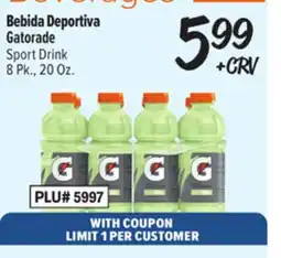 El Super Fresh Gatorade Sport Drink offer