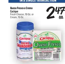 El Super Fresh Cacique Fresh Cheese, 10Oz. or Cream, 15Oz offer