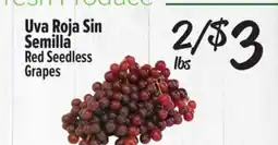 El Super Fresh Red Seedless Grapes offer