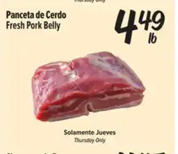 El Super Fresh Fresh Pork Belly offer