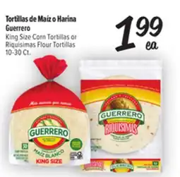 El Super Fresh Guerrero King Size Corn Tortillas or Riquisimas Flour Tortillas offer