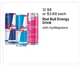 Walgreens Red Bull Energy Drink with myWalgreens offer