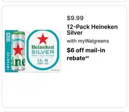 Walgreens 12-Pack Heineken Silver offer