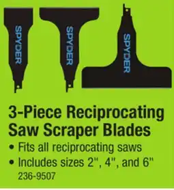Menards 3-Piece Reciprocating Saw Scraper Blades offer
