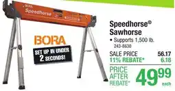 Menards Speedhorse Sawhorse offer