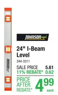 Menards 24 I-Beam Level offer