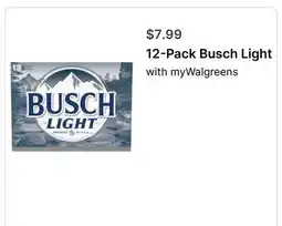 Walgreens 12-Pack Busch Light offer