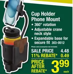 Menards Cup Holder Phone Mount offer