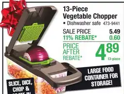 Menards 13-Piece Vegetable Chopper offer