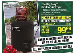 Menards The Big Easy Outdoor Air Fryer offer