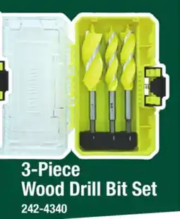 Menards 3-Piece Wood Drill Bit Set offer