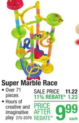 Menards Super Marble Race offer