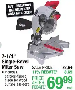 Menards 7-1/4 Single-Bevel Miter Saw offer