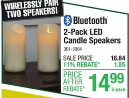 Menards 2-Pack LED Candle Speakers offer