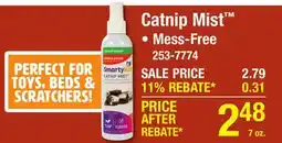 Menards Catnip Mist offer