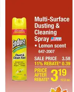 Menards Multi-Surface Dusting & Cleaning Spray offer