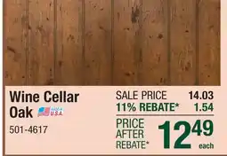 Menards Wine Cellar Oak offer