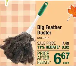 Menards Big Feather Duster offer