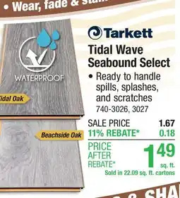 Menards Tidal Wave Seabound Select offer
