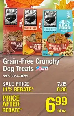 Menards Grain-Free Crunchy Dog Treats offer