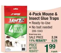 Menards 4-Pack Mouse & Insect Glue Traps offer