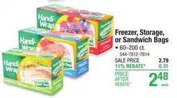 Menards Freezer, Storage, or Sandwich Bags offer