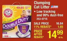 Menards Clumping Cat Litter offer